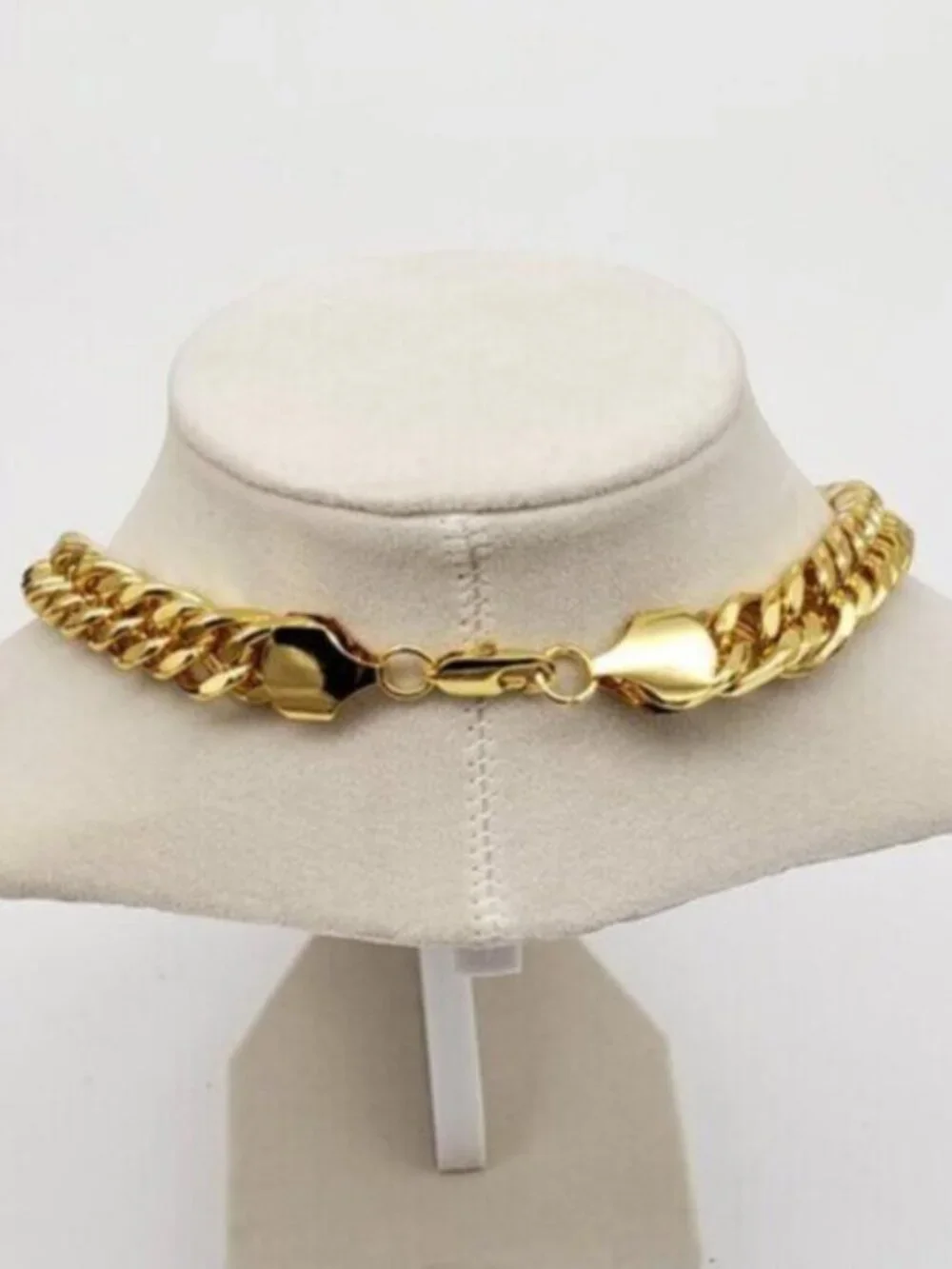 Gold-Plated Necklace with Authentic Louis Vuitton Padlock